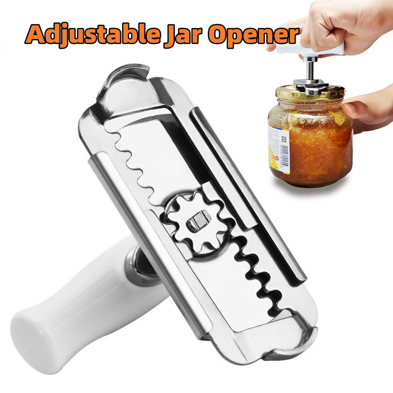 FunFlick Lid Wizard - Versatile Stainless Steel Jar & Bottle Opener